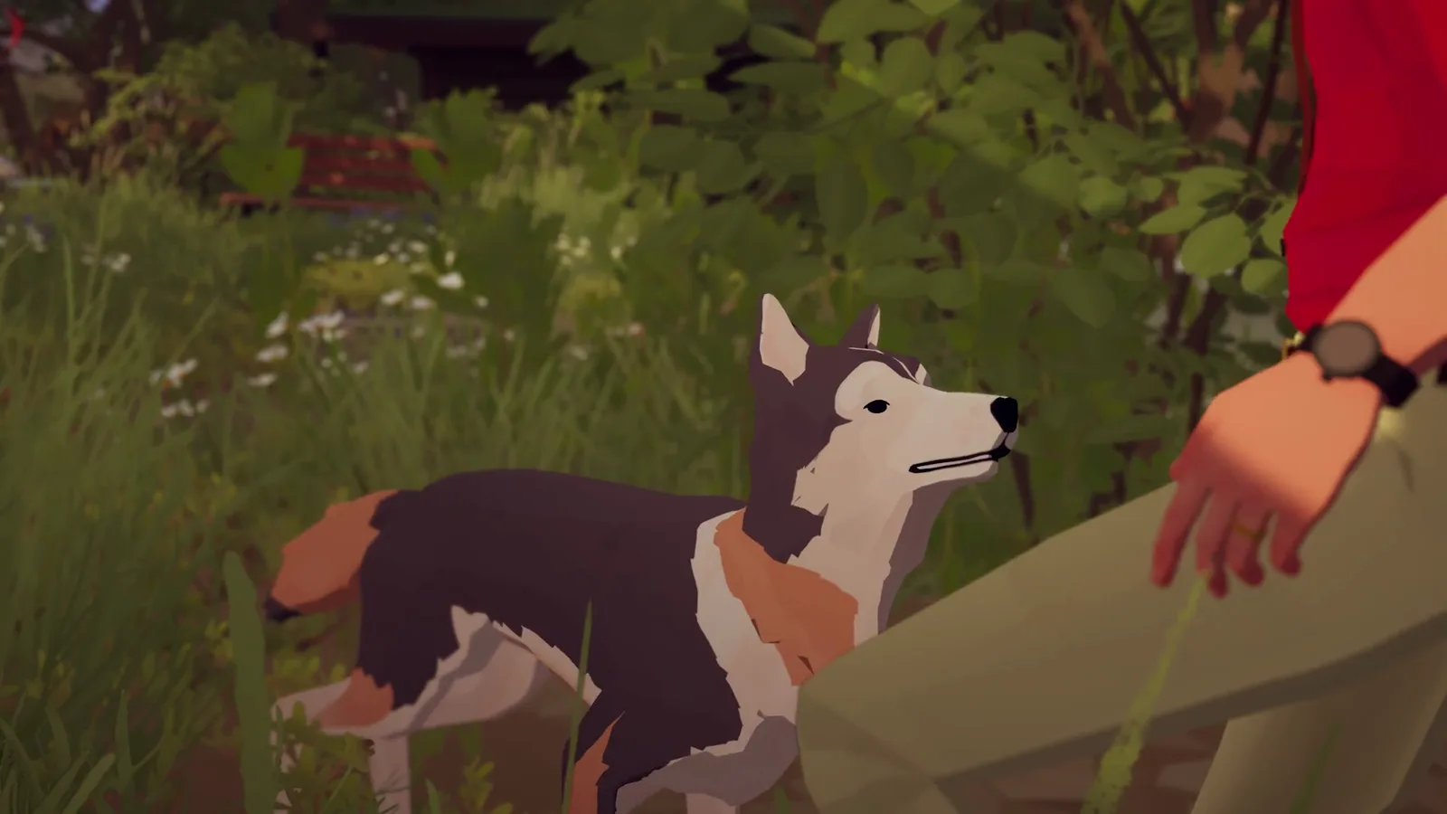 Alfred and Audrey together in an official Forever Ago trailer frame